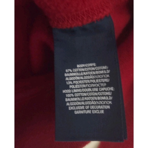 Polo Ralph Lauren Youth  14-16 Big Pony Zip Hoodie Red Hooded Sweatshirt - Picture 3 of 4